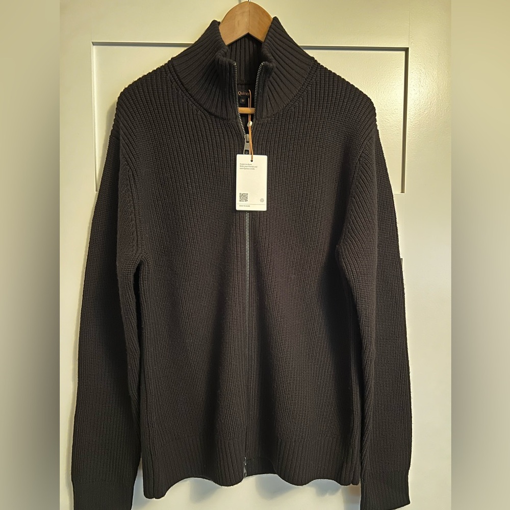 Quince Australian Merino Wool Men’s Full Zip Sweater